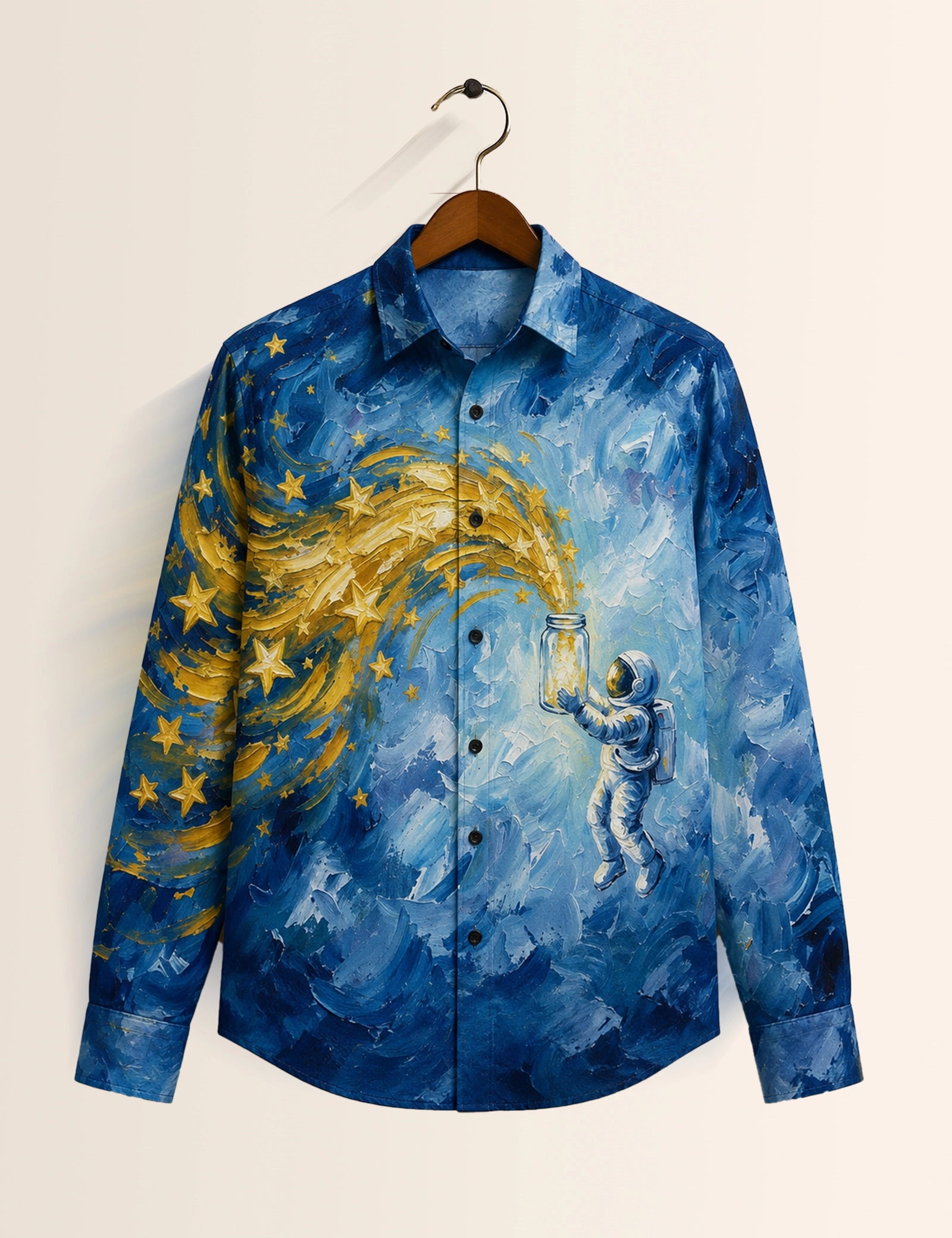 Astronaut Printed His & Hers Unisex Shirt