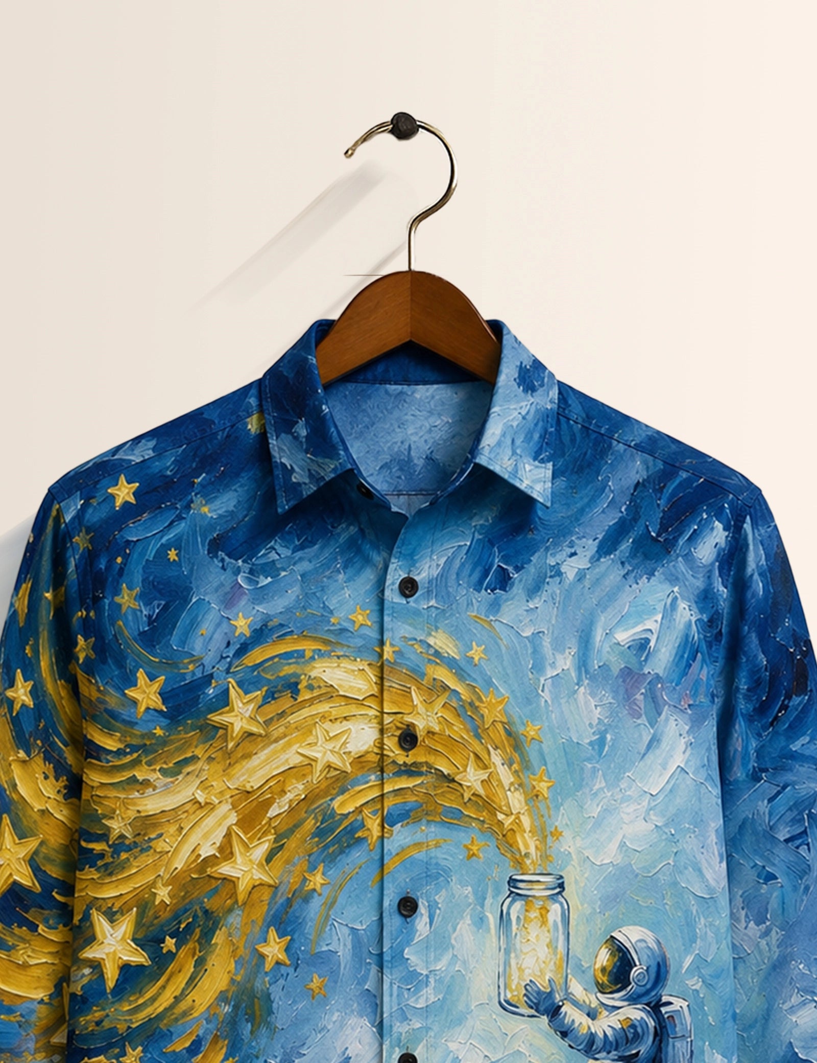 Astronaut Printed His & Hers Unisex Shirt