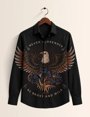 Black Eagle Printed His & Hers Unisex Shirt