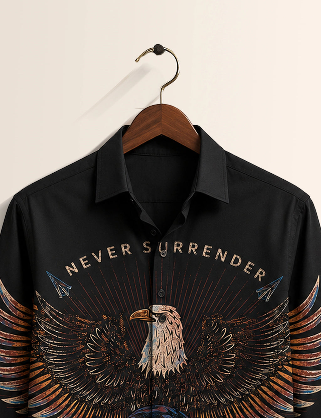 Black Eagle Printed His & Hers Unisex Shirt