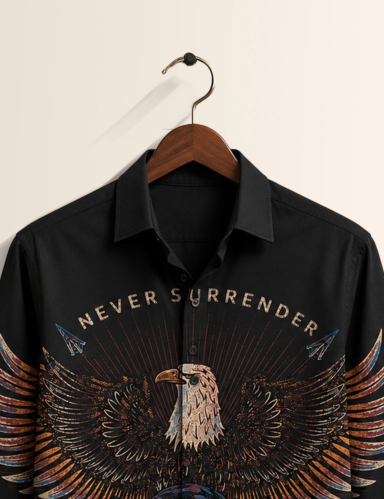 Black Eagle Printed His & Hers Unisex Shirt