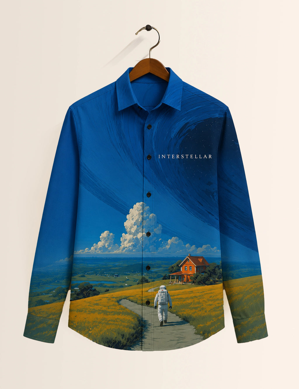 Blue Sky Printed His & Hers Unisex Shirt