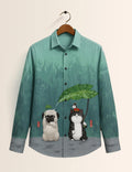 Cat Dog Printed His & Hers Unisex Shirt