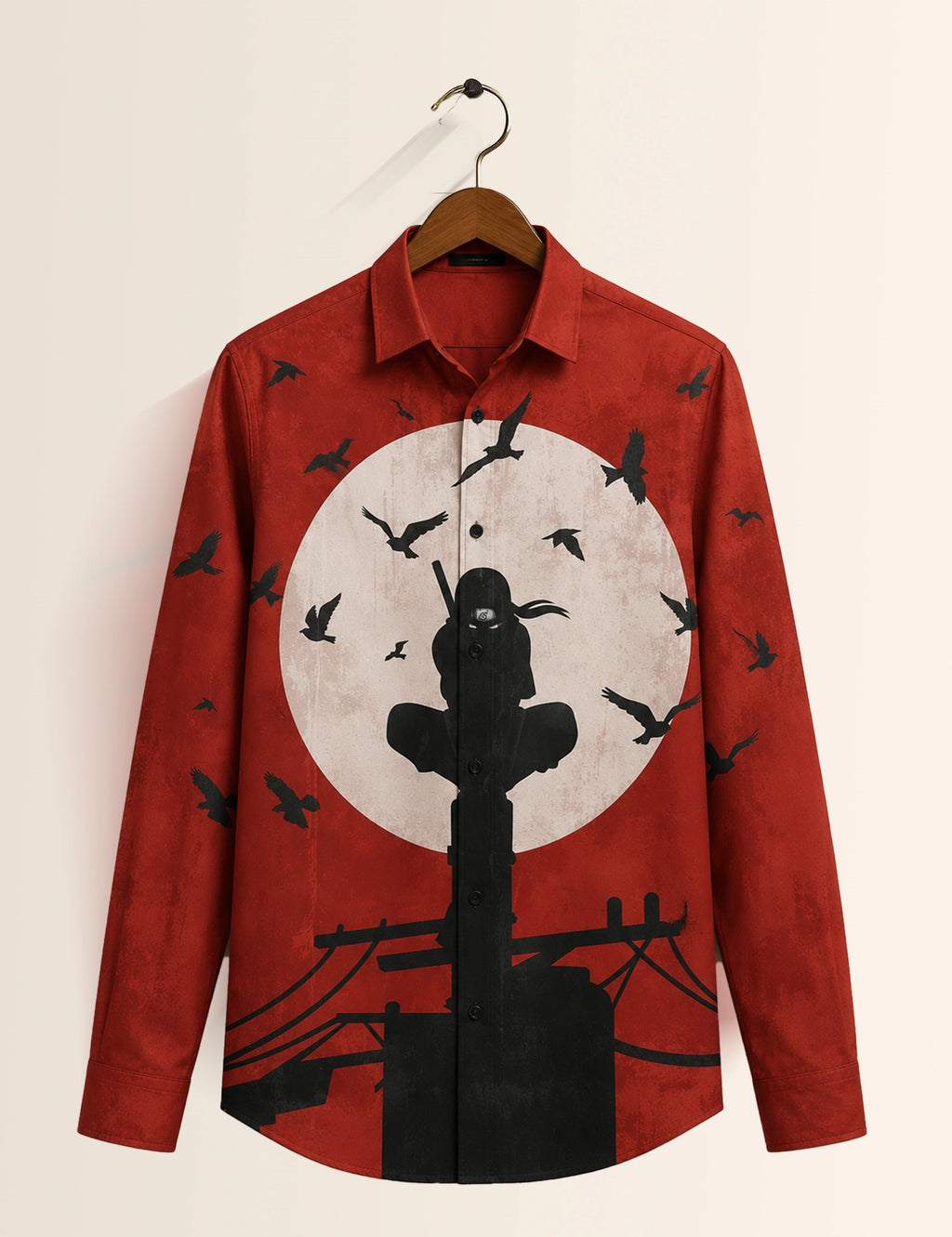 Red Samurai Printed His & Hers Unisex Shirt