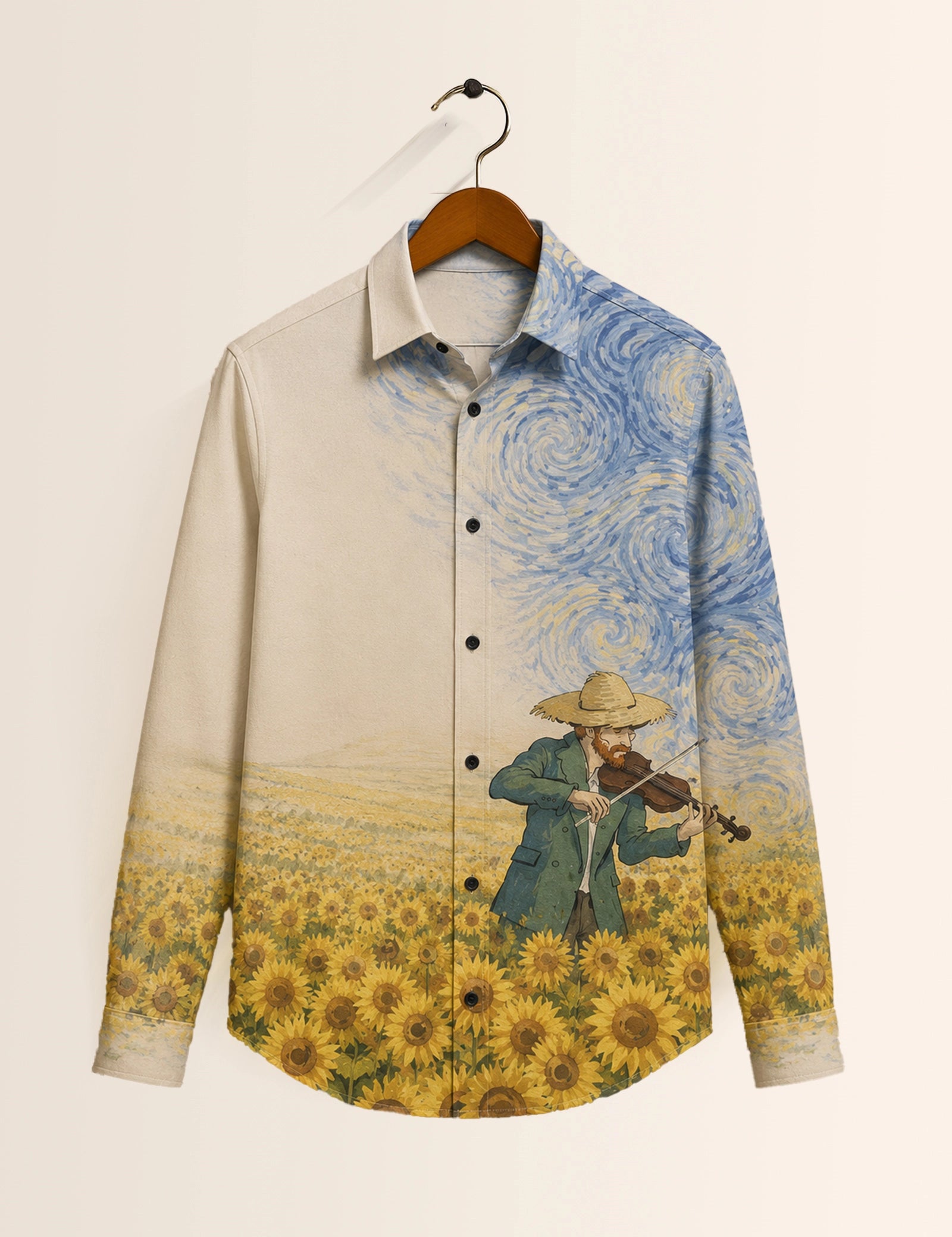 Violin Printed His & Hers Unisex Shirt