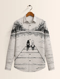 White Lake Printed His & Hers Unisex Shirt