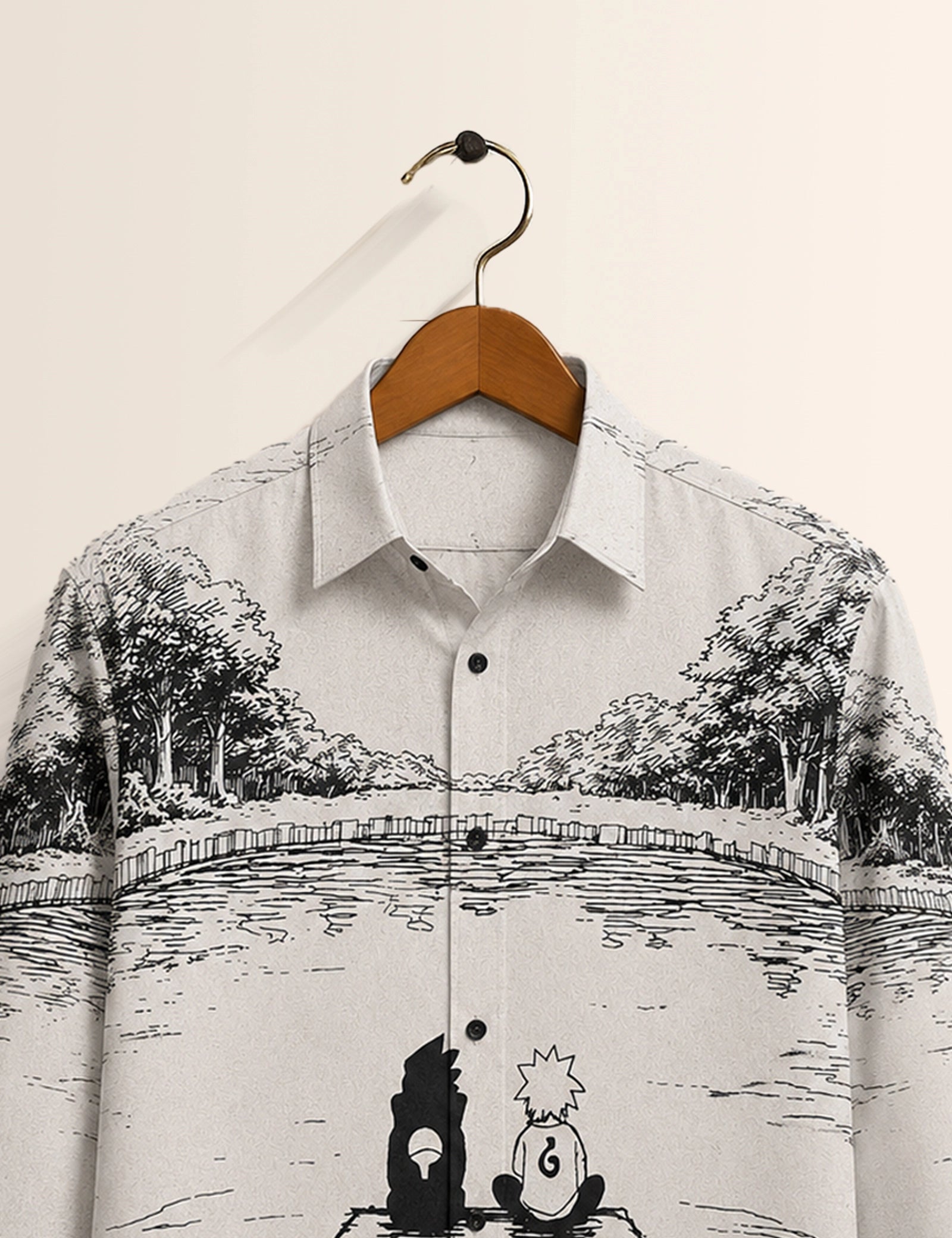 White Lake Printed His & Hers Unisex Shirt