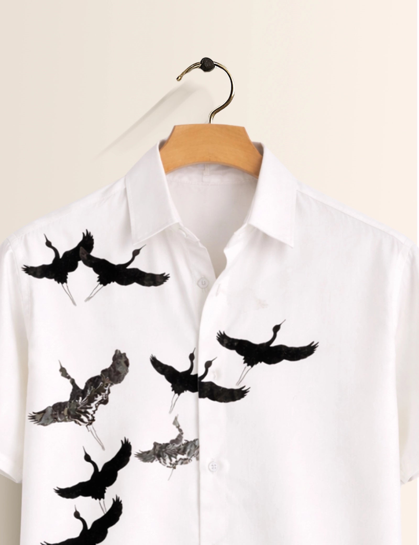 Flying Flamingo Mens Classic Half Sleeves Shirt - XPST