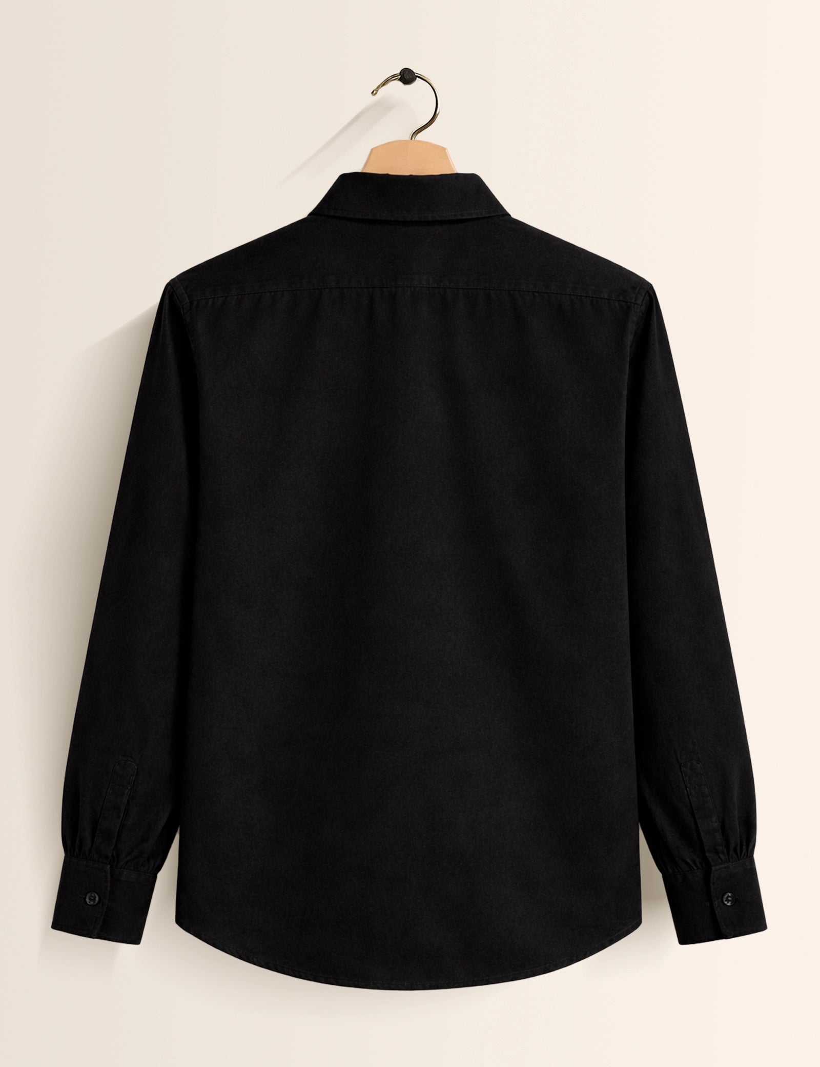 Black Flower Printed Mens Classic Full Sleeves Shirt - XPST