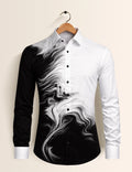 Black Faint Mens Classic Full Sleeves Shirt - XPST