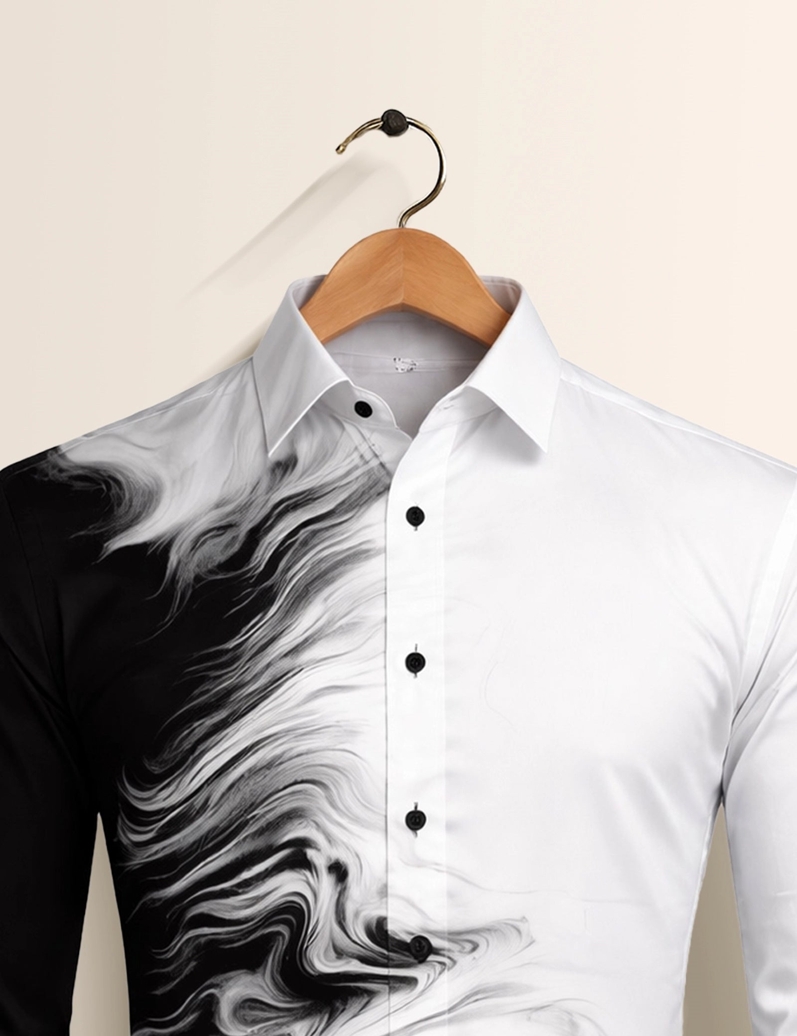 Black Faint Mens Classic Full Sleeves Shirt - XPST