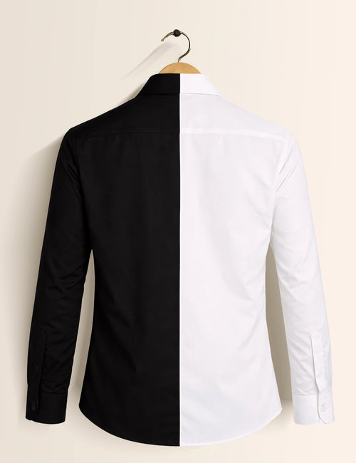 Black Faint Mens Classic Full Sleeves Shirt - XPST