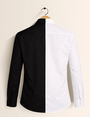 Black Faint Mens Classic Full Sleeves Shirt - XPST