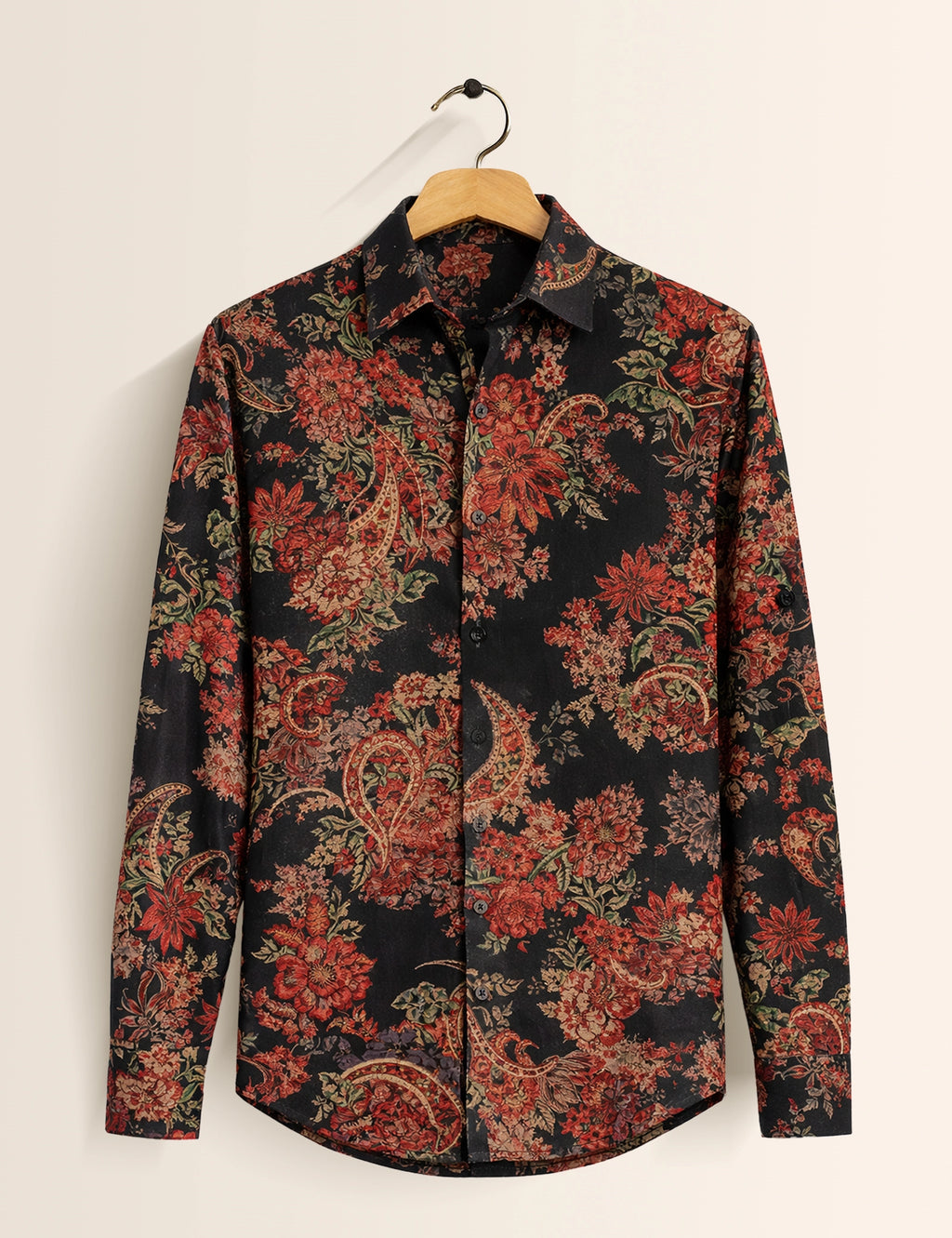 Mandala Art Printed Mens Classic Full Sleeves Shirt - XPST