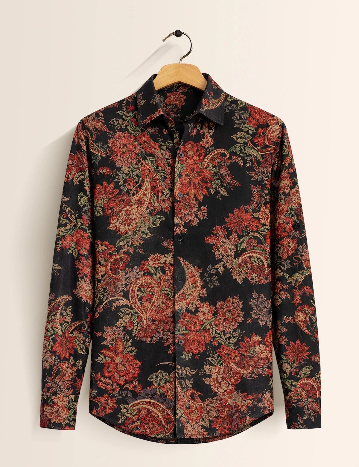 Mandala Art Printed Mens Classic Full Sleeves Shirt - XPST