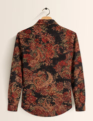 Mandala Art Printed Mens Classic Full Sleeves Shirt - XPST