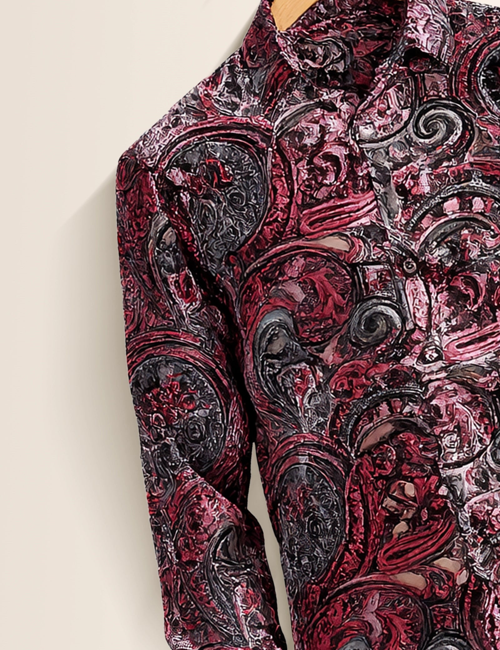 Mandala Motif Printed Mens Classic Full Sleeves Shirt - XPST