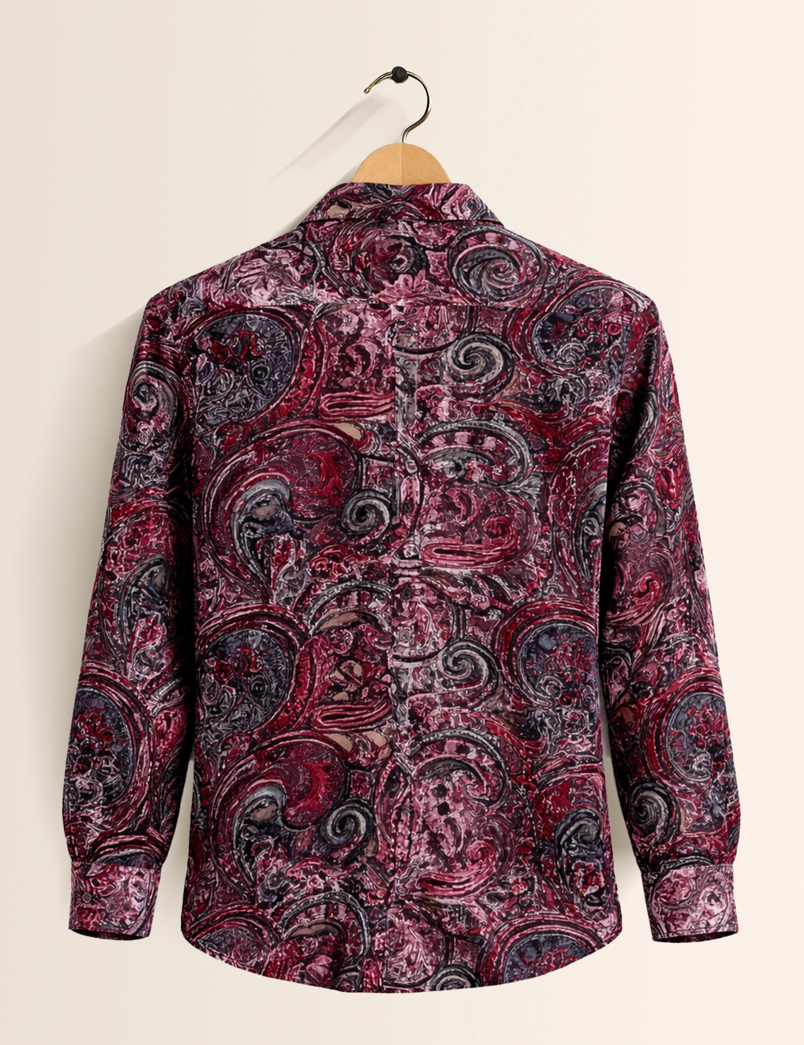 Mandala Motif Printed Mens Classic Full Sleeves Shirt - XPST