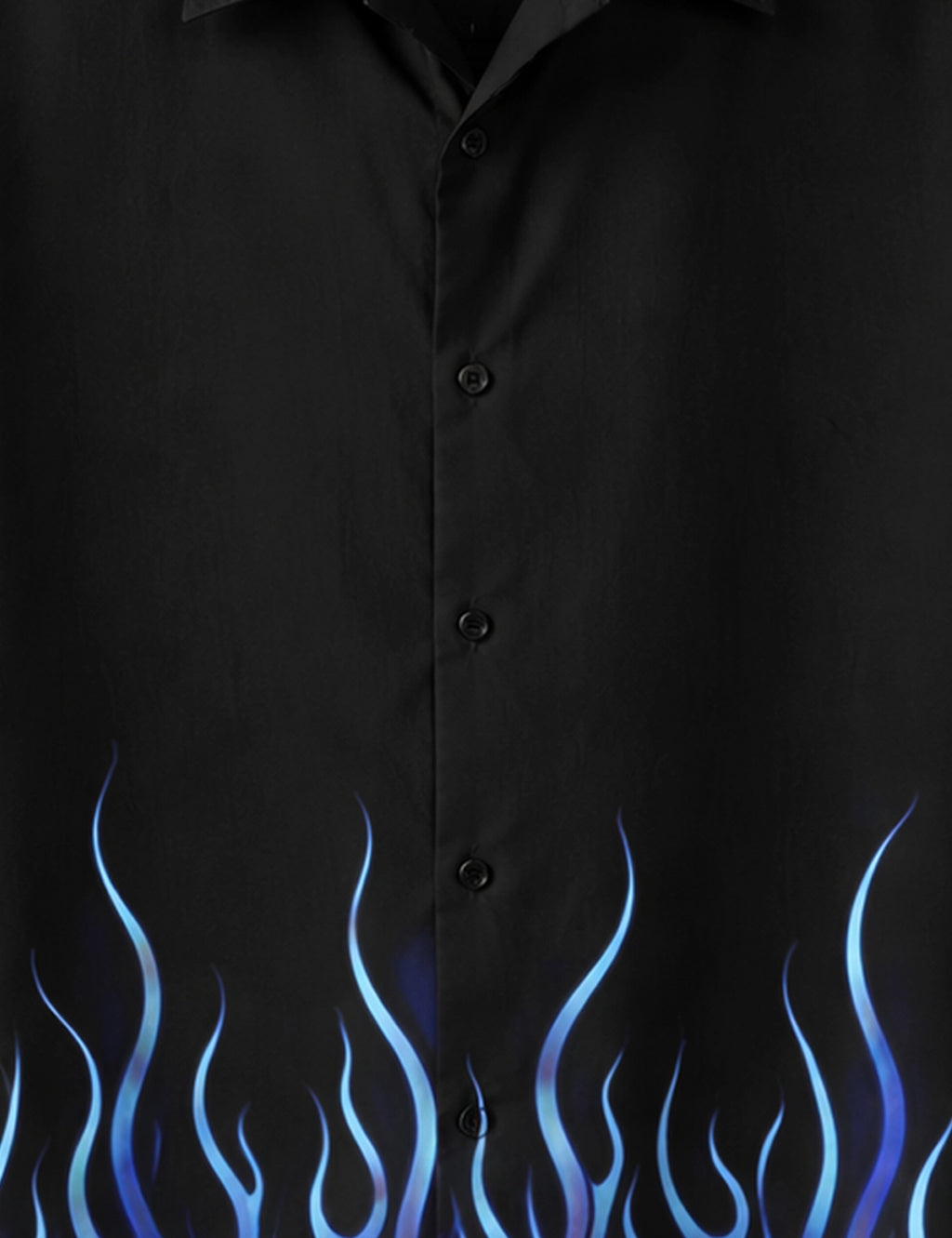 Navy Fire Printed Mens Classic Full Sleeves Shirt - XPST