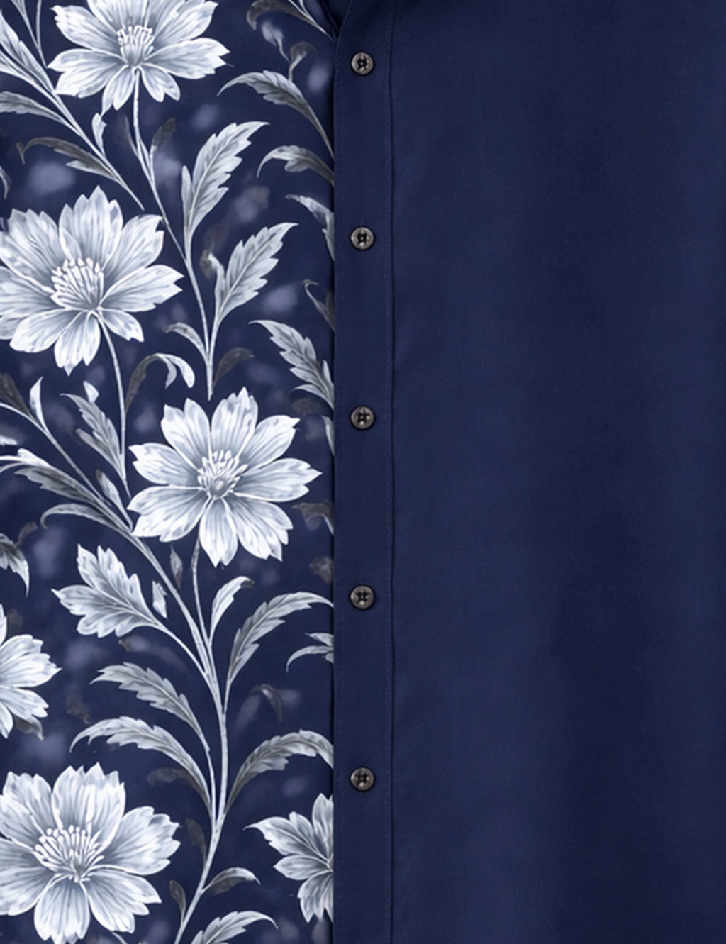 Navy Fool Printed Mens Classic Full Sleeves Shirt - XPST
