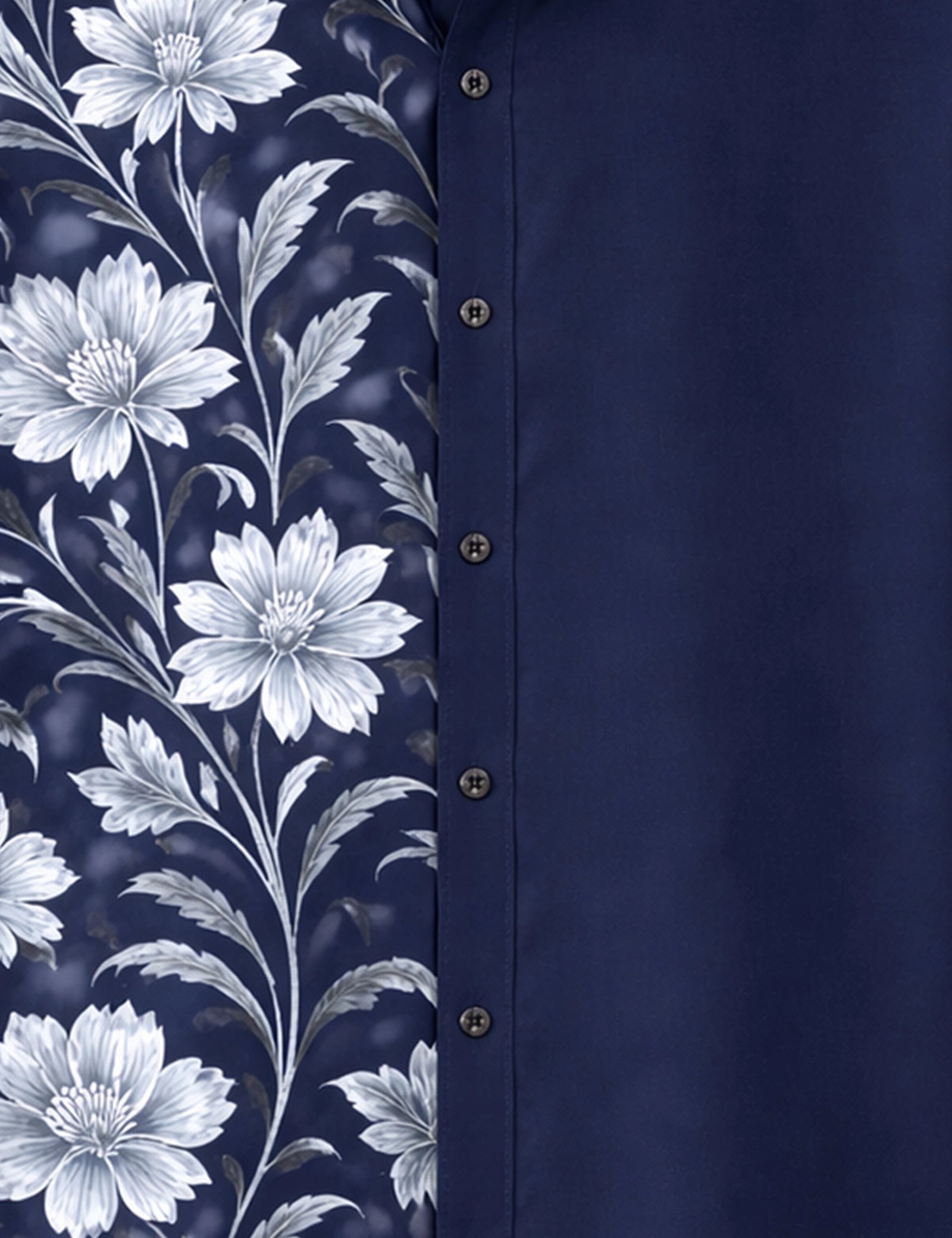 Navy Fool Printed Mens Classic Full Sleeves Shirt - XPST