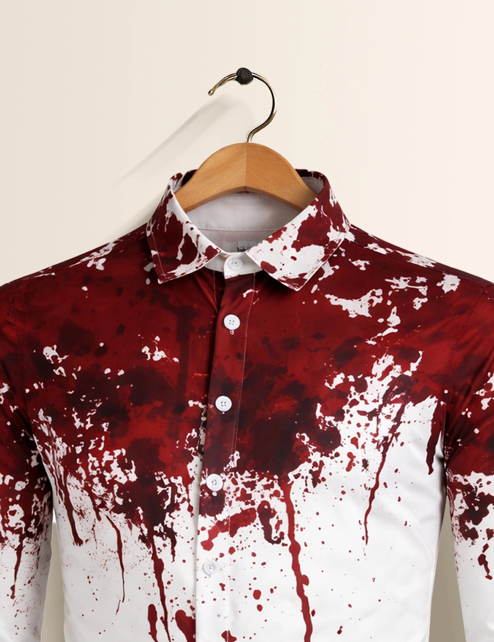 Red Drops Mens Classic Full Sleeves Shirt - XPST