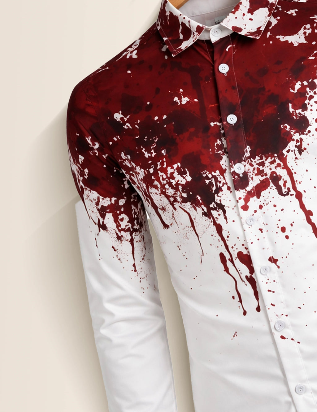 Red Drops Mens Classic Full Sleeves Shirt - XPST