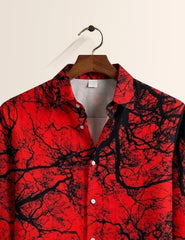 Red Viens Mens Classic Full Sleeves Shirt - XPST