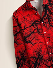 Red Viens Mens Classic Full Sleeves Shirt - XPST