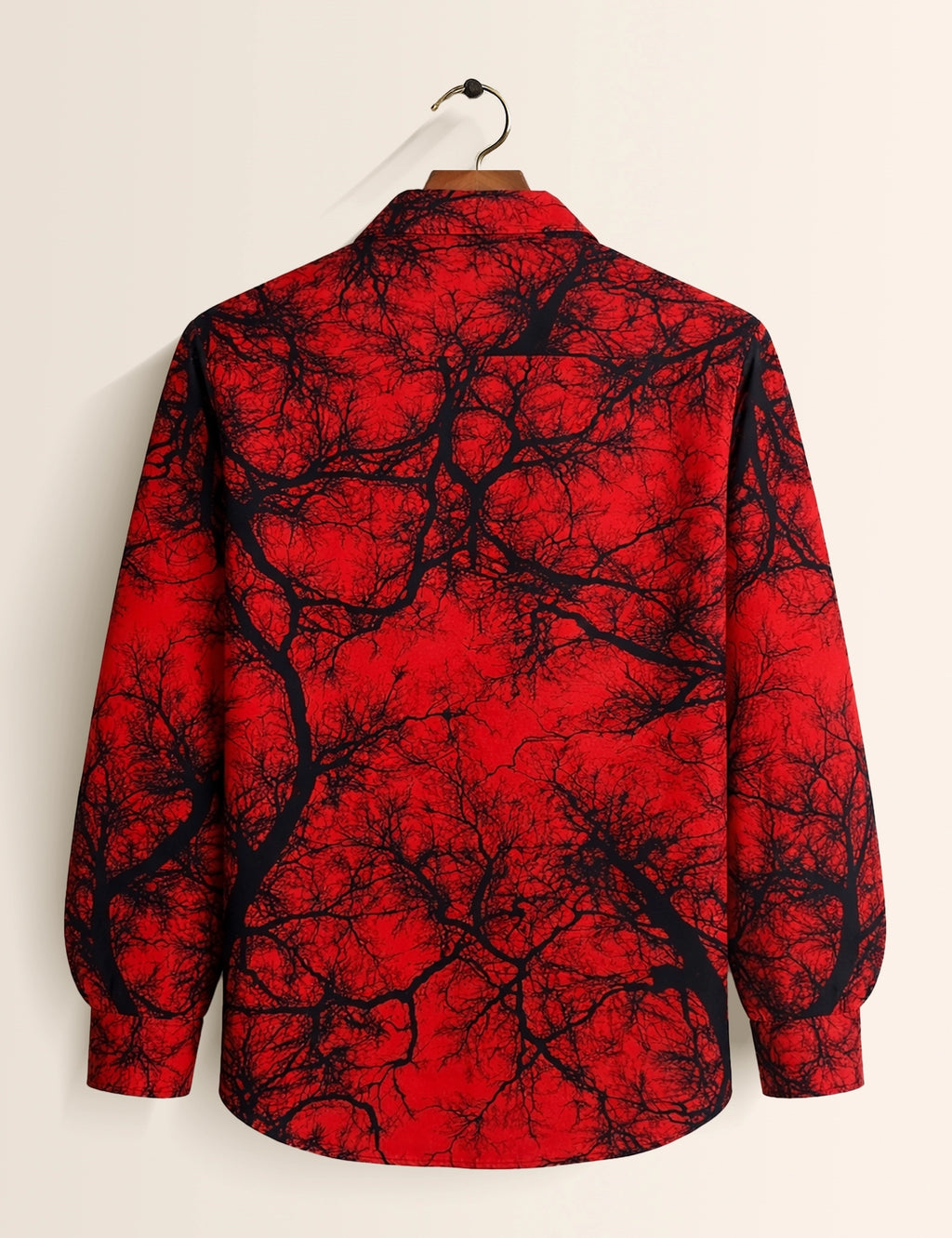 Red Viens Mens Classic Full Sleeves Shirt - XPST