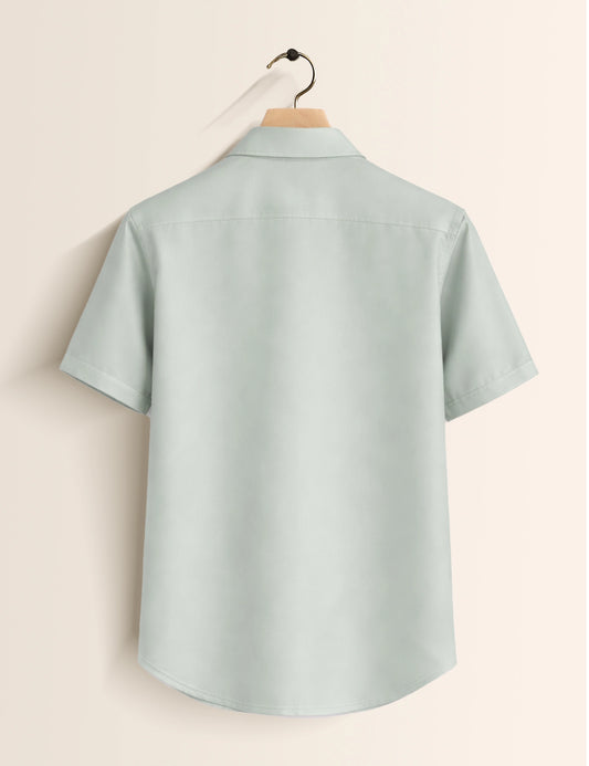 Green Tree Mens Classic Half Sleeves Shirt - XPST