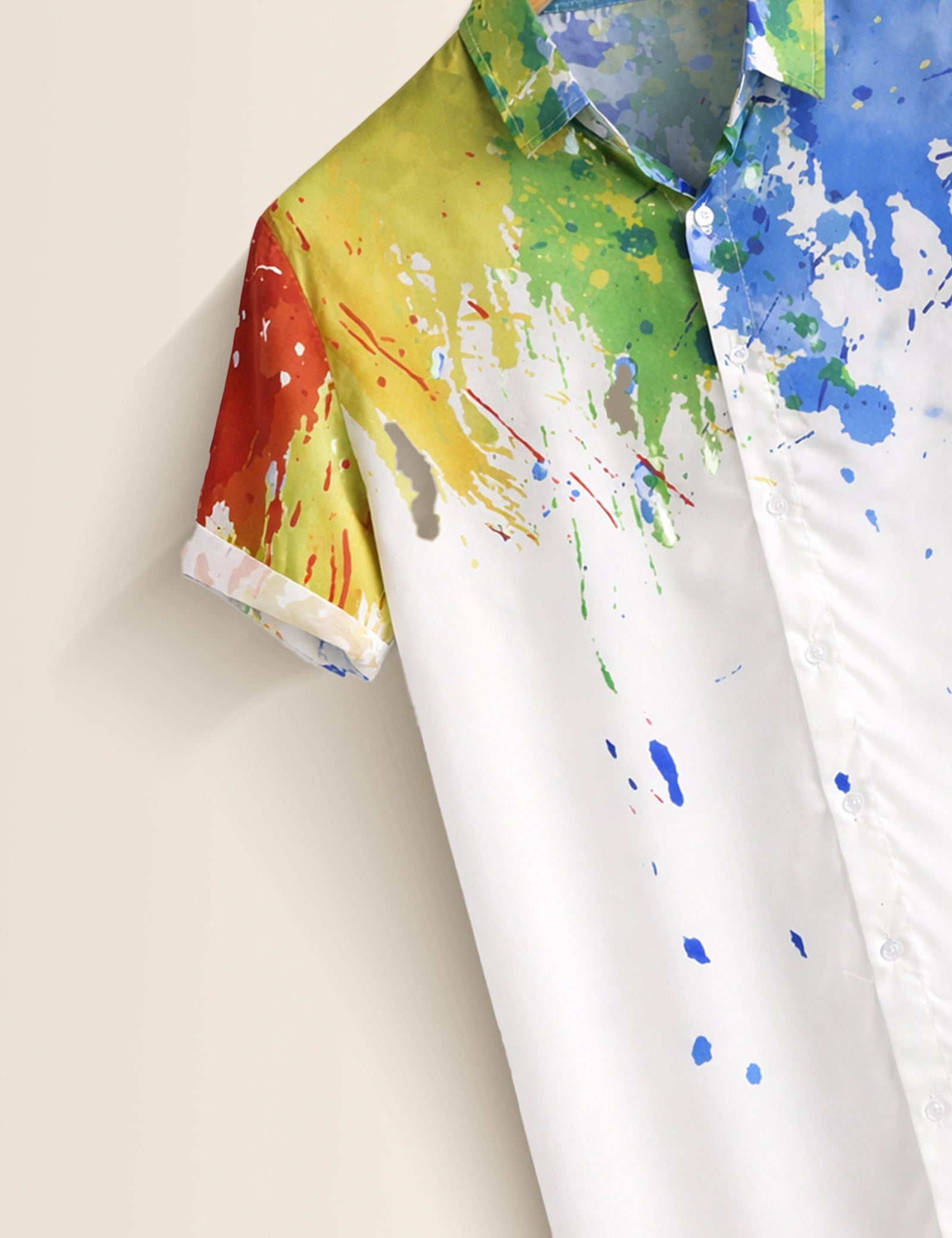 Holi Splash Mens Classic Half Sleeves Shirt - XPST