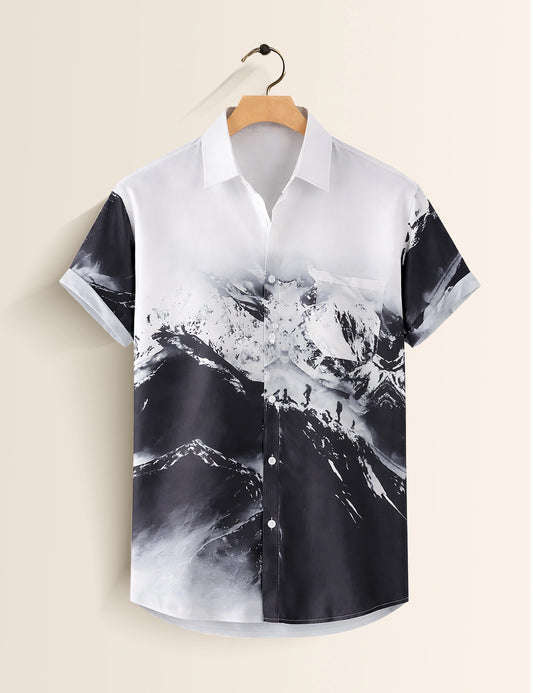 Mountain Shade Mens Classic Half Sleeves Shirt - XPST