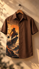 Hanuman with Gada Mythological Half Sleeves Shirt - XPSTFS