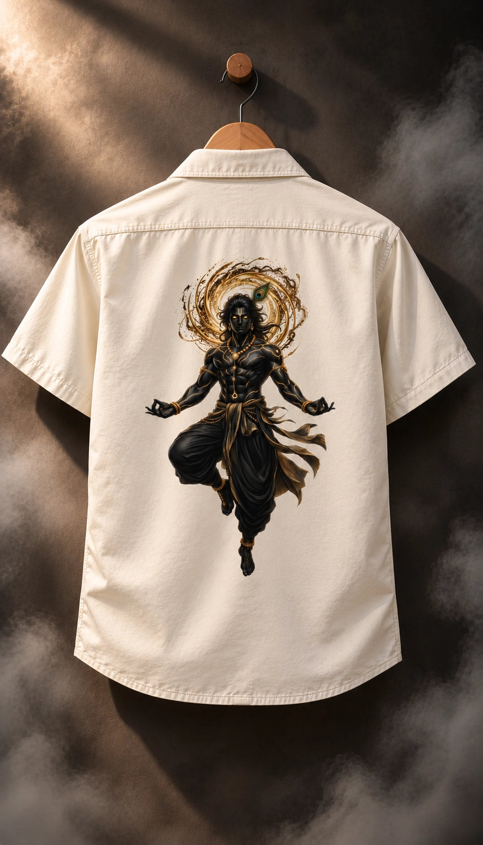 Krishna Mythological Printed Half Sleeves Shirt - XPSTHS