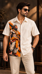 Hanuman Full Mythological Half Sleeves Shirt - XPSTHS