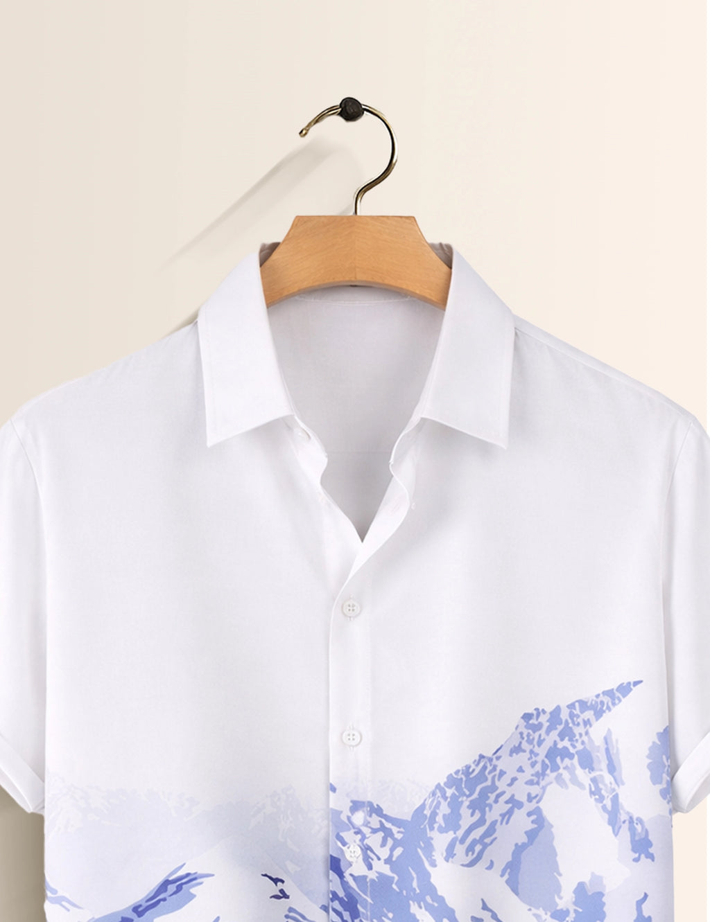 Navy Mountain Mens Classic Half Sleeves Shirt - XPST