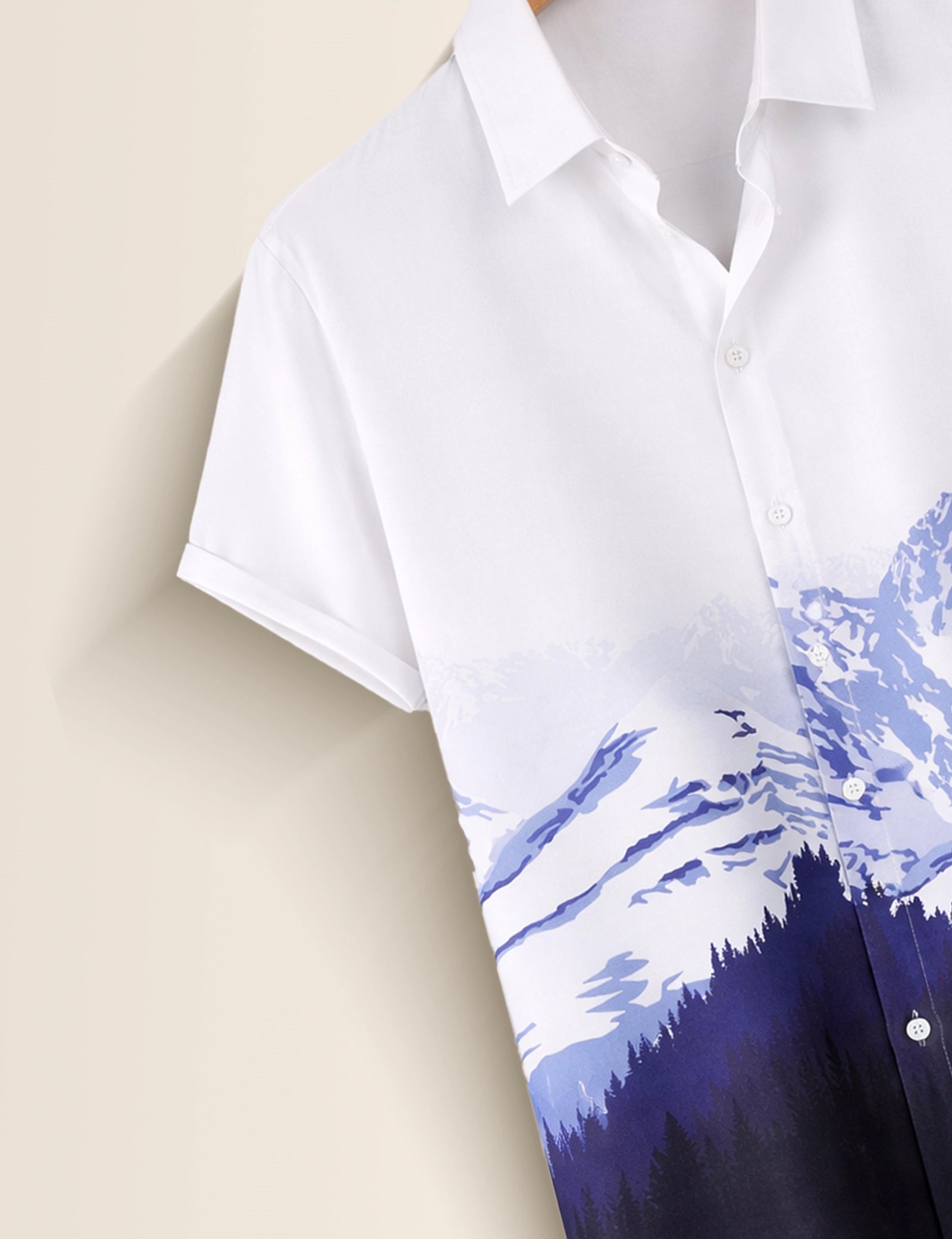 Navy Mountain Mens Classic Half Sleeves Shirt - XPST