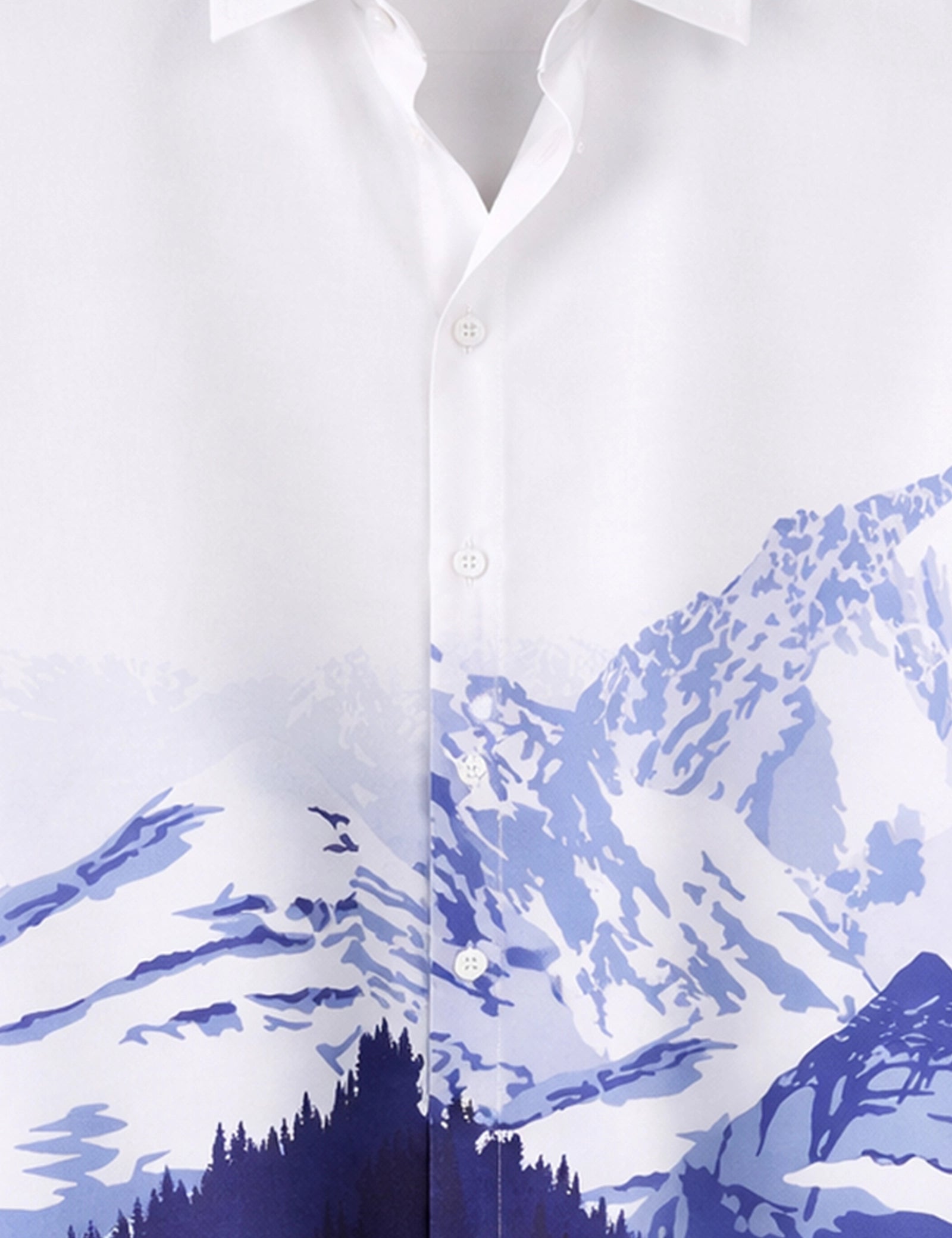 Navy Mountain Mens Classic Half Sleeves Shirt - XPST