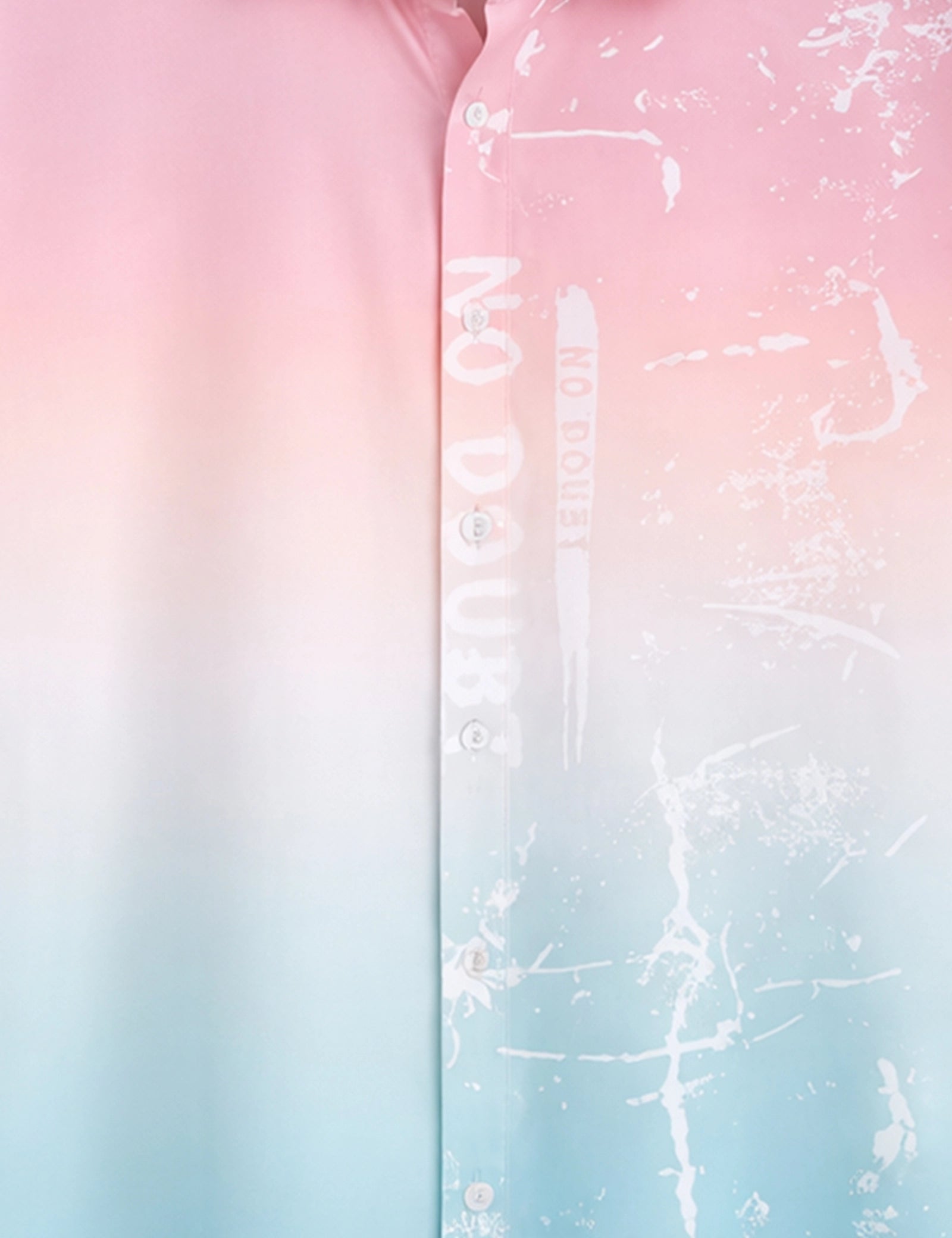 Pink Blue Shady Mens Classic Half Sleeves Shirt - XPST