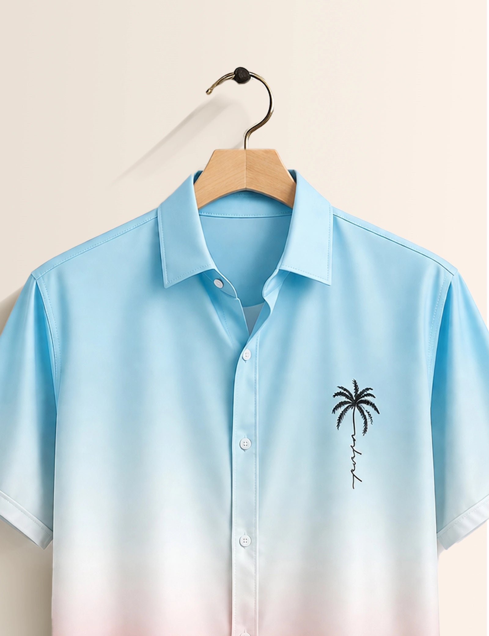 Pink BL Tree Mens Classic Half Sleeves Shirt - XPST