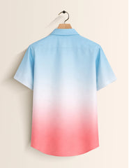 Pink BL Tree Mens Classic Half Sleeves Shirt - XPST