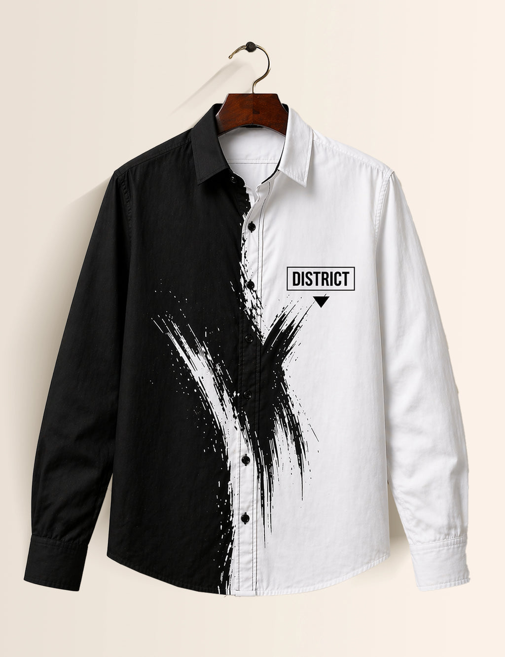 District Street Style Men’s Premium Full-Sleeve Shirt - XPST