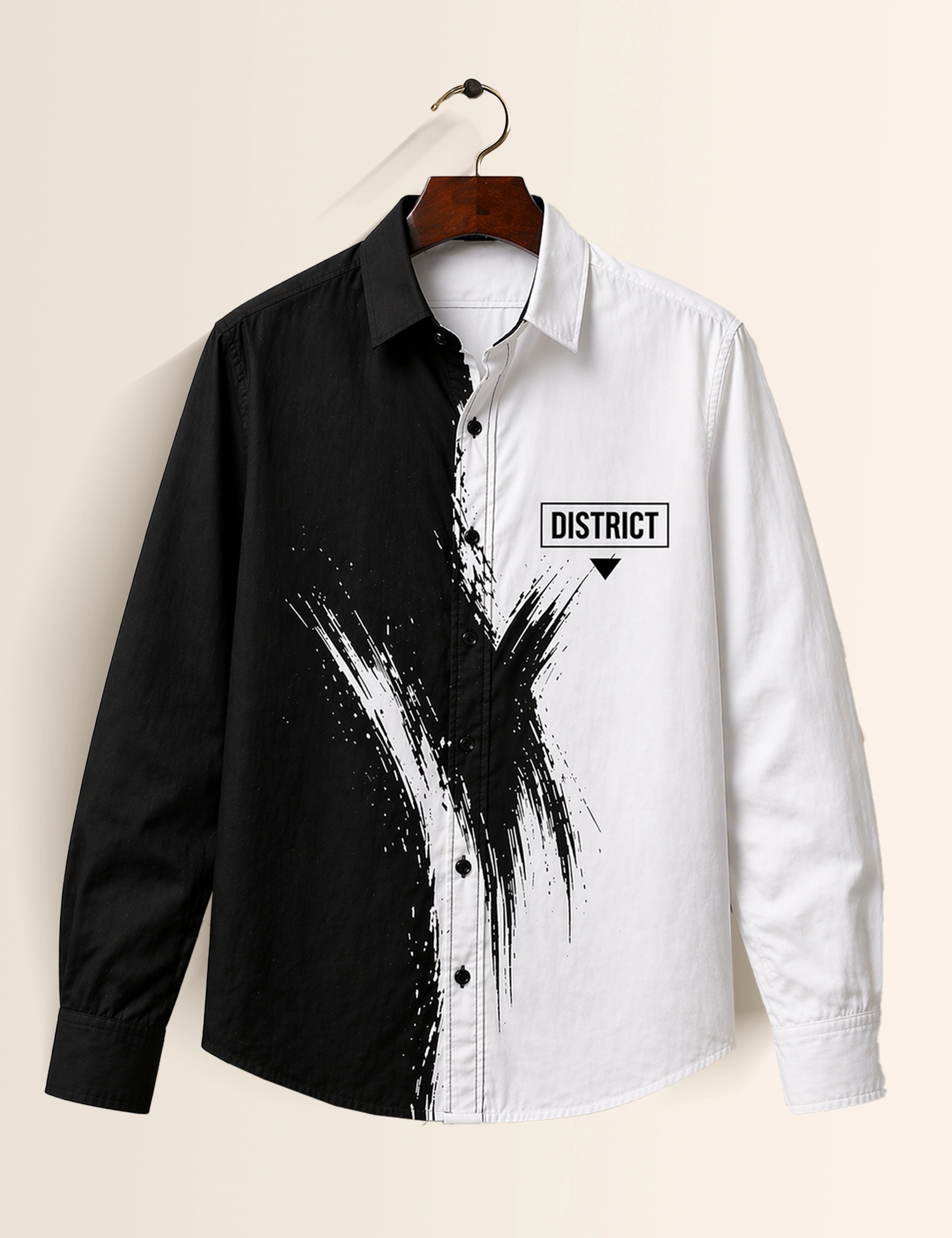 District Street Style Men’s Premium Full-Sleeve Shirt - XPST
