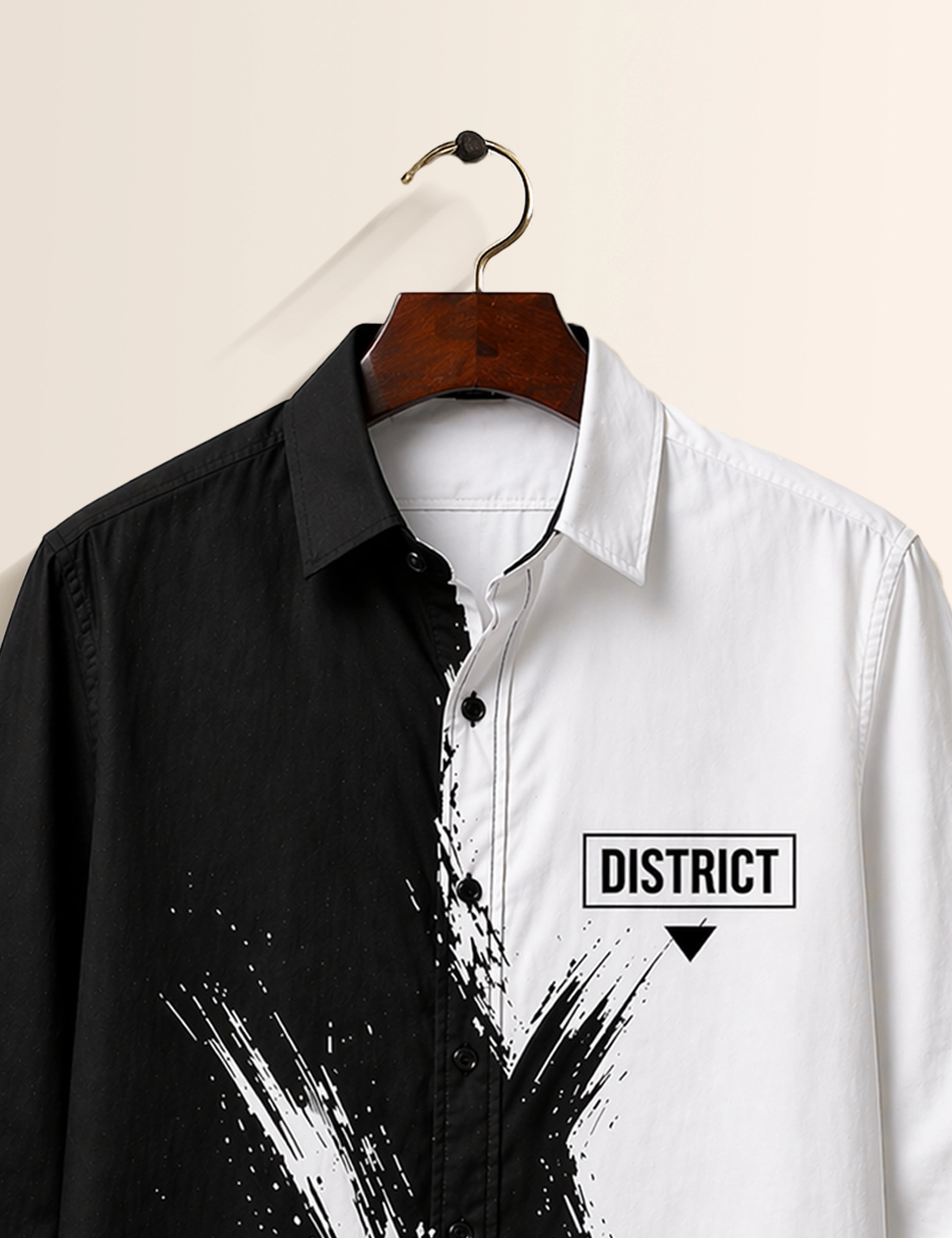 District Street Style Men’s Premium Full-Sleeve Shirt - XPST