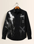 Black Chaos Street Style Men’s Premium Full-Sleeve Shirt - XPST