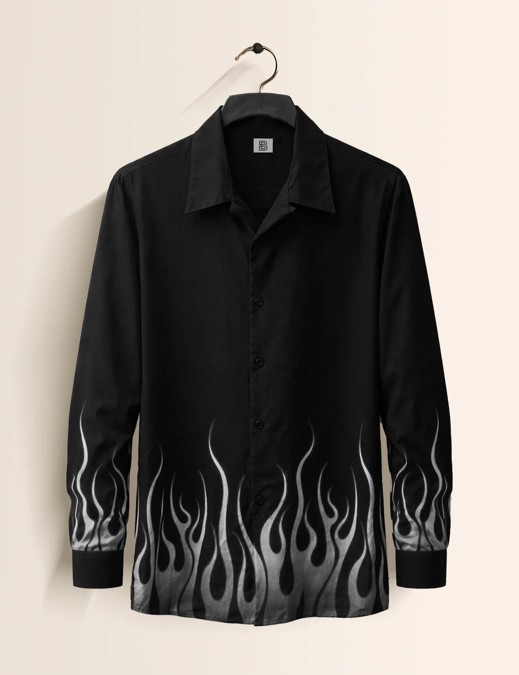 Black Fire Street Style Men’s Premium Full-Sleeve Shirt - XPST