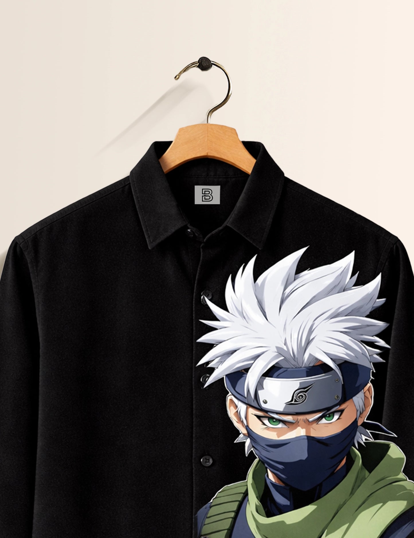 Black Naruto Street Style Men’s Premium Full-Sleeve Shirt - XPST