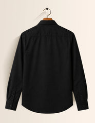 Black and White Street Style Men’s Premium Full-Sleeve Shirt - XPST