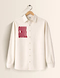 Cream Chill Street Style Men’s Premium Full-Sleeve Shirt - XPST